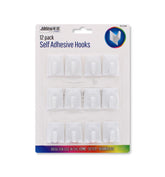 12PK SELF ADHESIVE HOOKS